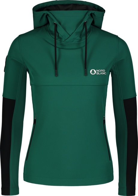 Hanorac din softshell verde pentru femei PRISTINE