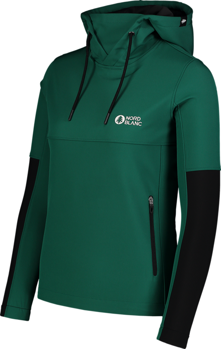 Hanorac din softshell verde pentru femei PRISTINE