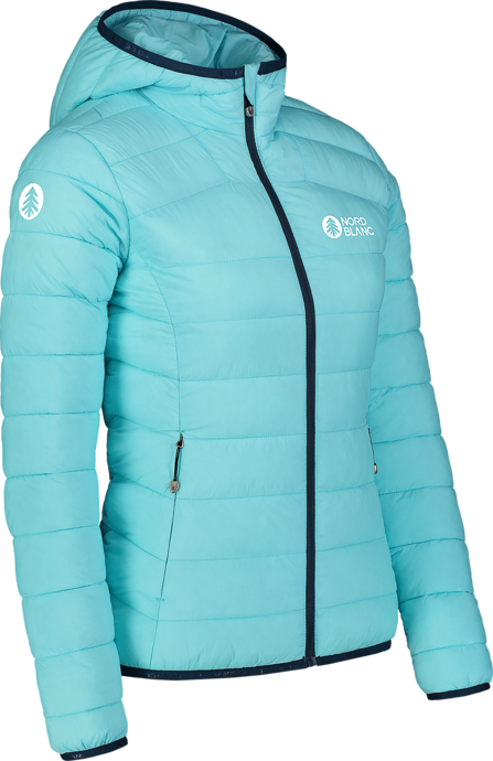 Women's blue quilted jacket MOMENT