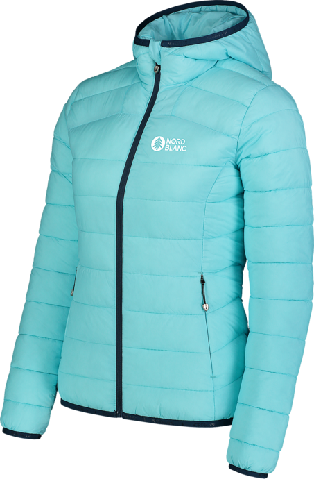 Women's blue quilted jacket MOMENT