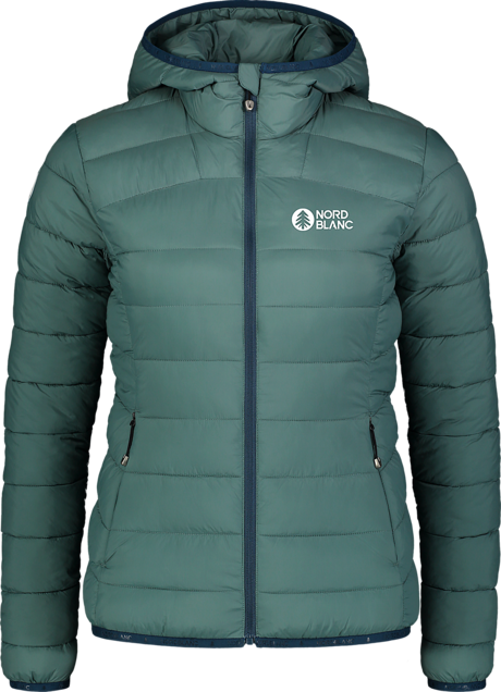 Women's green quilted jacket MOMENT