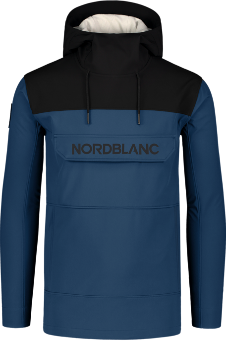 Hanorac din softshell albastru pentru bărbați TREKKING