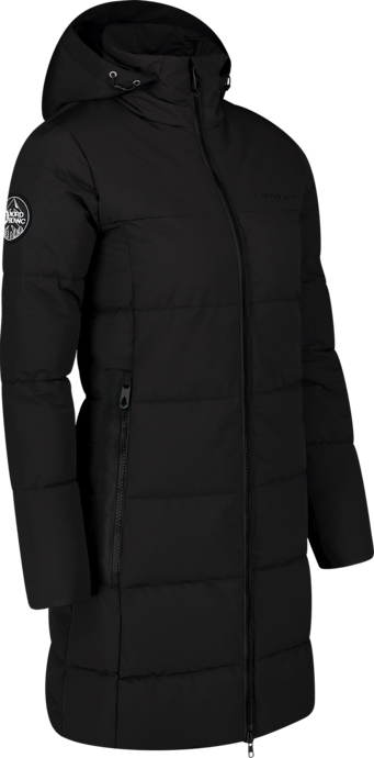 Women's black winter parka EXQUISITE