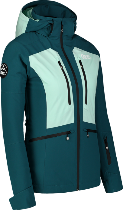 Women's green ski jacket SNOW-SQUALL