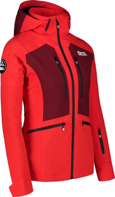 Women's red ski jacket SNOW-SQUALL