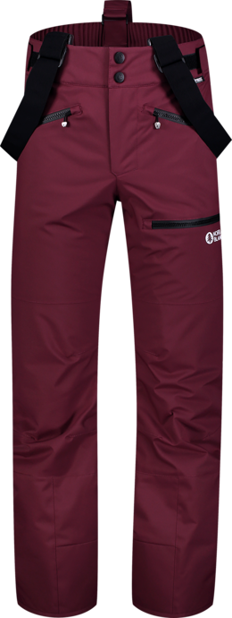 Men's wine red ski pants SLALOM