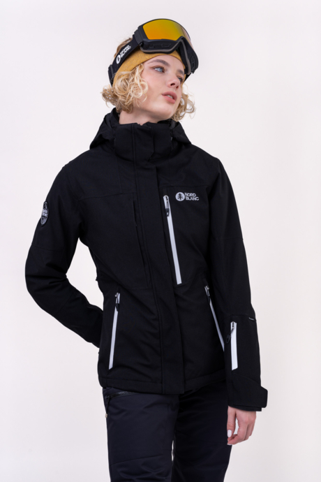 Women's black ski jacket TOPS