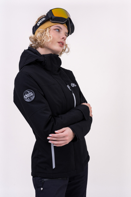 Women's black ski jacket TOPS