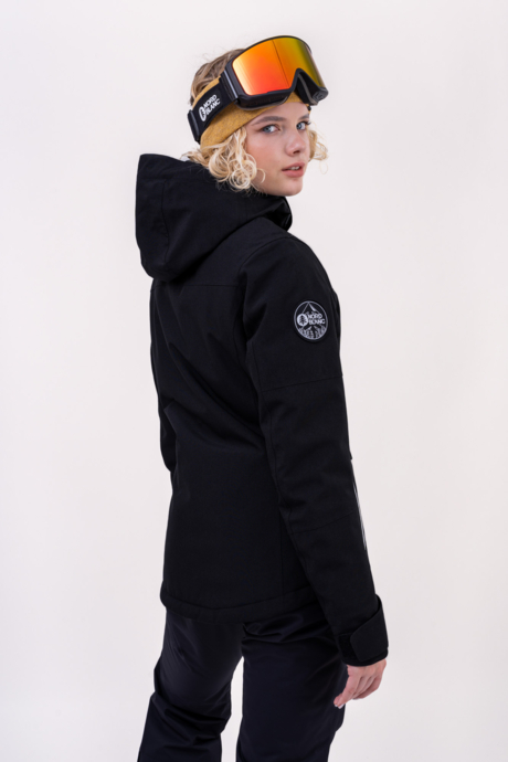 Women's black ski jacket TOPS