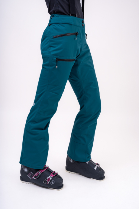 Women's green ski pants SNOWBALL