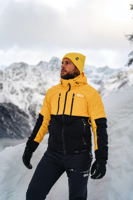 Men s yellow ski jacket EXCITED NORDBLANC