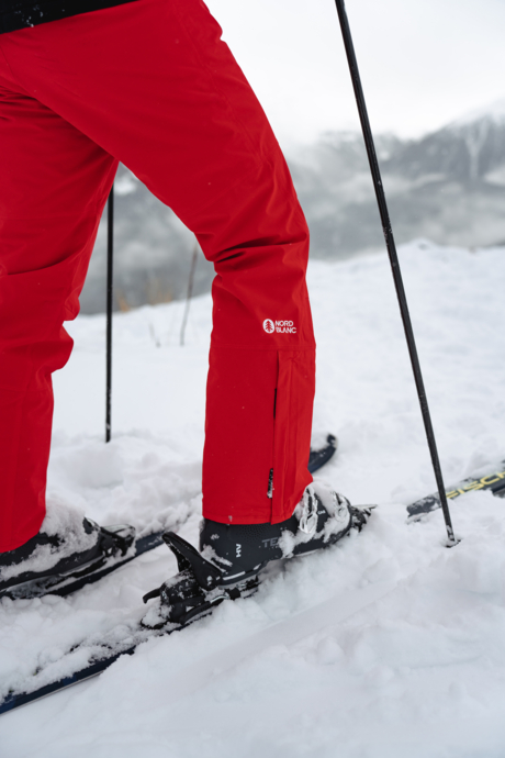 Men's red ski pants SNOWCAT