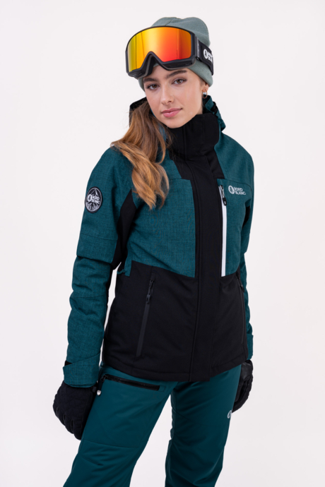 Women's green ski jacket TOPS