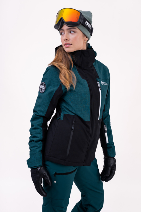 Women's green ski jacket TOPS