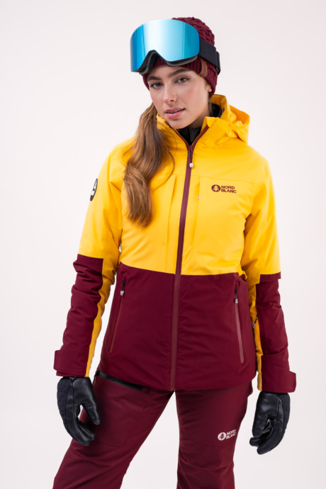 Women's yellow ski jacket SEPARATED