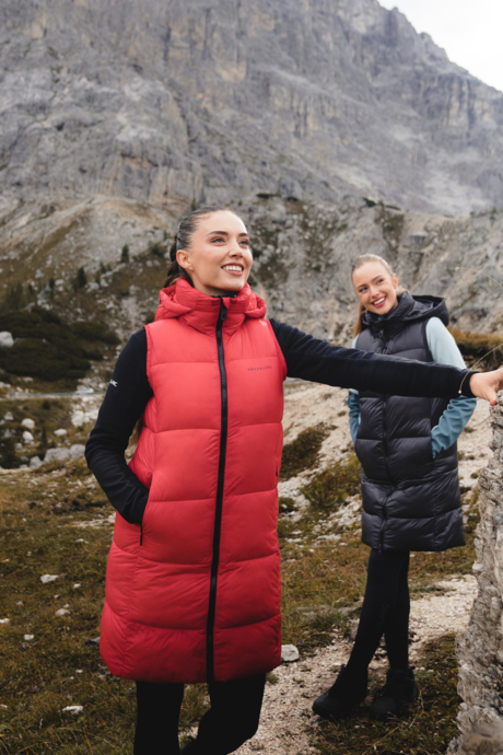 Červená dámska zimná vesta ORGANISM