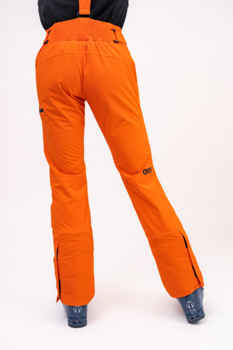 Women's orange ski pants SUCCOR