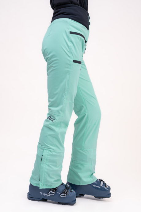 Women's green ski pants OBLIGE