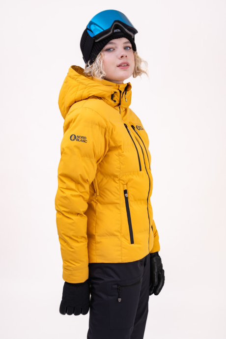 Women's yellow winter jacket NAVIGATE