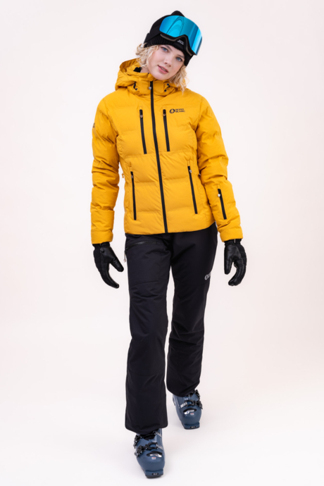 Women's yellow winter jacket NAVIGATE