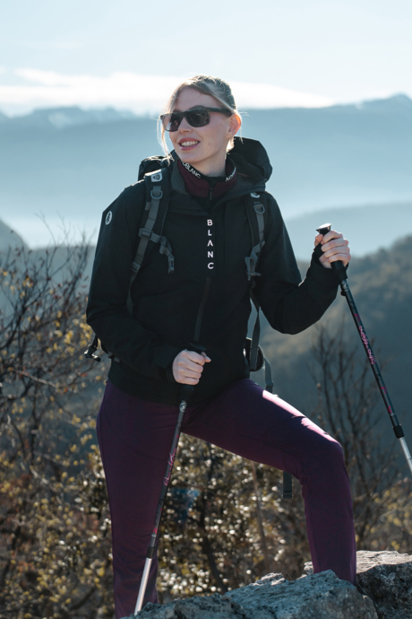 Women's black outdoor jacket QUAINT