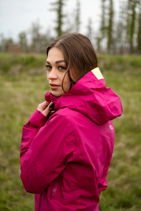 Women's red 3LL outdoor jacket SINGULAR