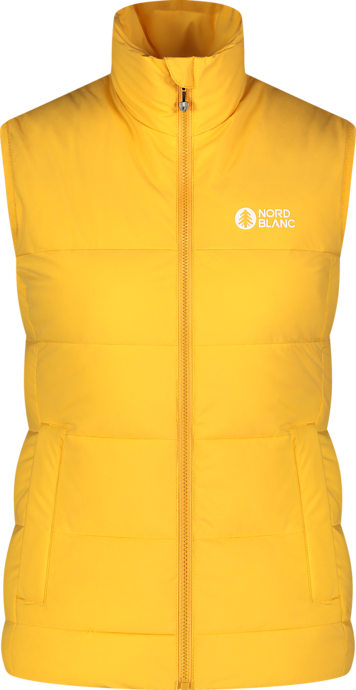 Women's yellow winter vest PANORAMIC