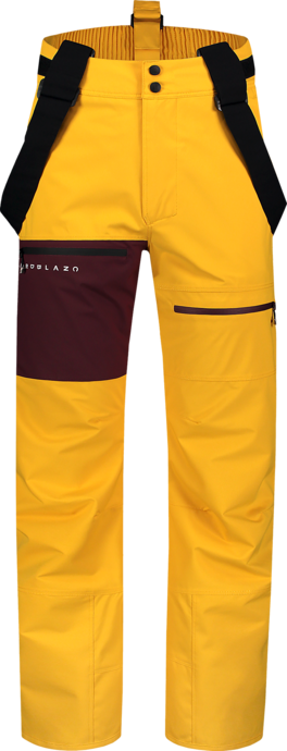 Men's yellow ski and snowboard pants OFF-PISTE