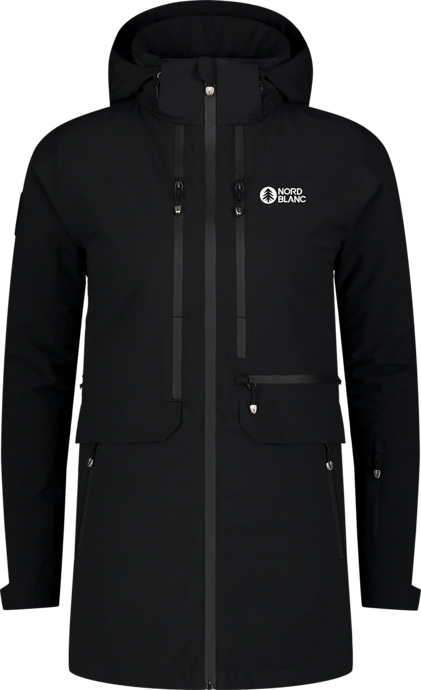 Damen Ski- und Snowboardjacke schwarz SLEET