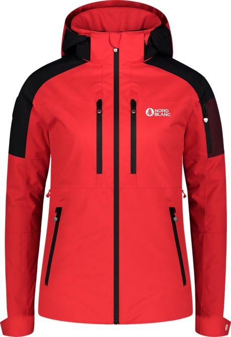 Women's red ski jacket HIGHEST