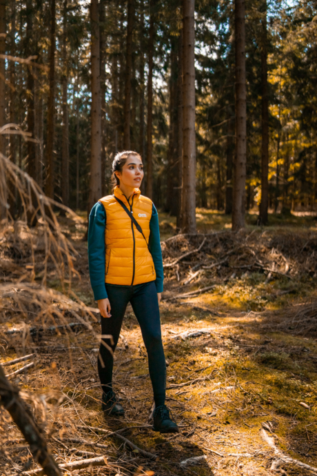 Women's yellow winter vest APPRECIATE