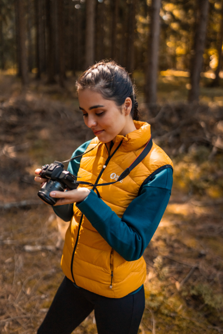 Women's yellow winter vest APPRECIATE