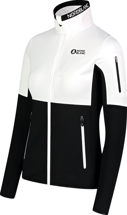 Women's white powerfleece jacket GIMMICK