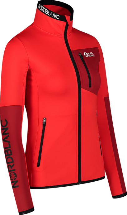 Women's red powerfleece jacket HEATUP