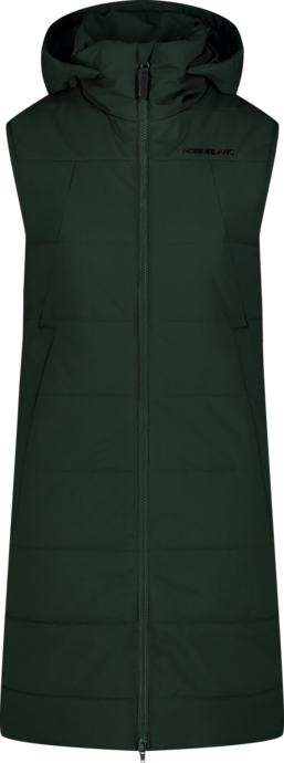 Women's green winter vest SWEET