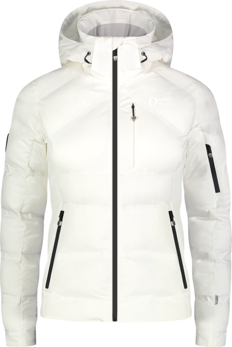 Women's white winter jacket DELIGHTFUL