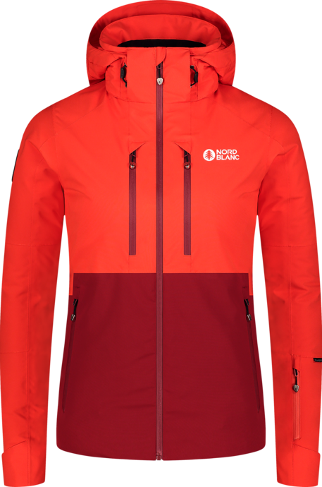 Women's orange ski jacket ICICLE