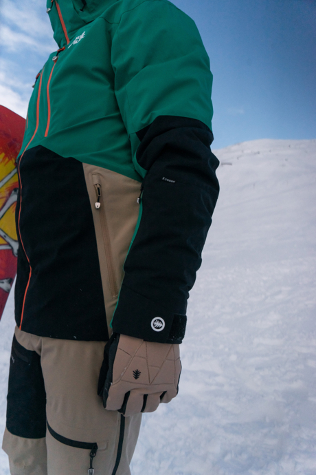 Herren Ski- und Snowboardjacke grün IMPRESSIVE