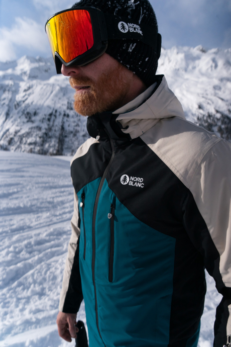 Men's green ski jacket ICEBERG