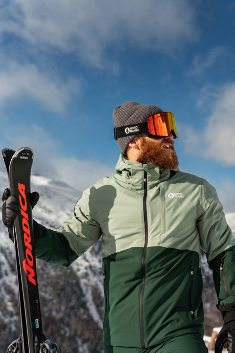 Men's green ski jacket START