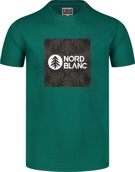 Men's green cotton t-shirt SQUARED