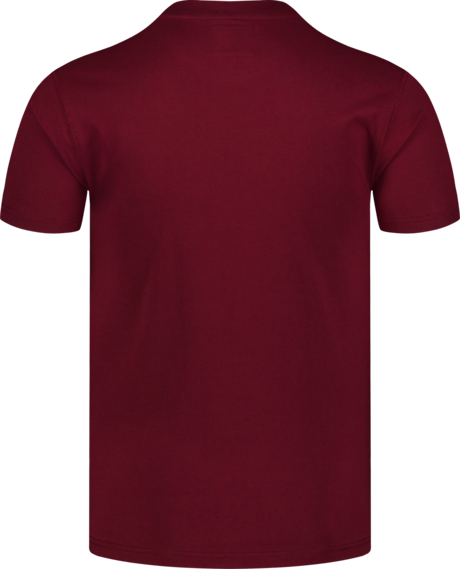 Men's wine red cotton t-shirt SHADOWING