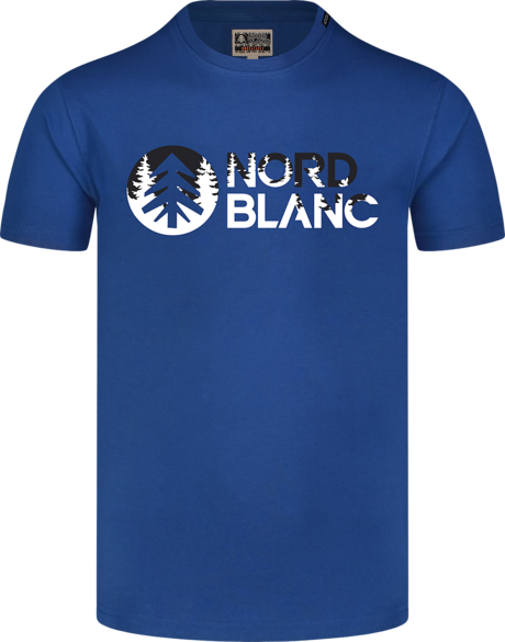 Herren Baumwolle T-Shirt blau SHADOWING