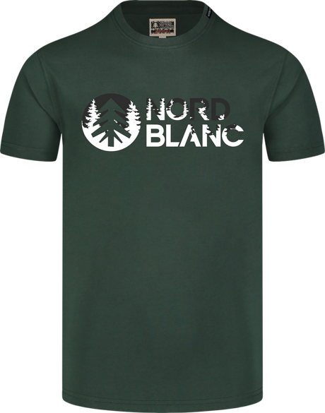 Men's green cotton t-shirt SHADOWING