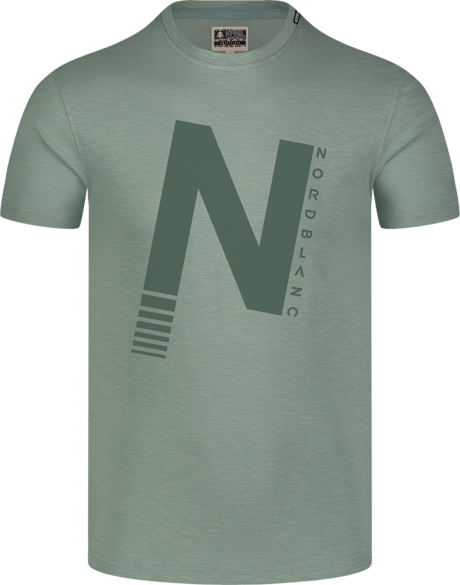 Men's green cotton t-shirt CAPITAL