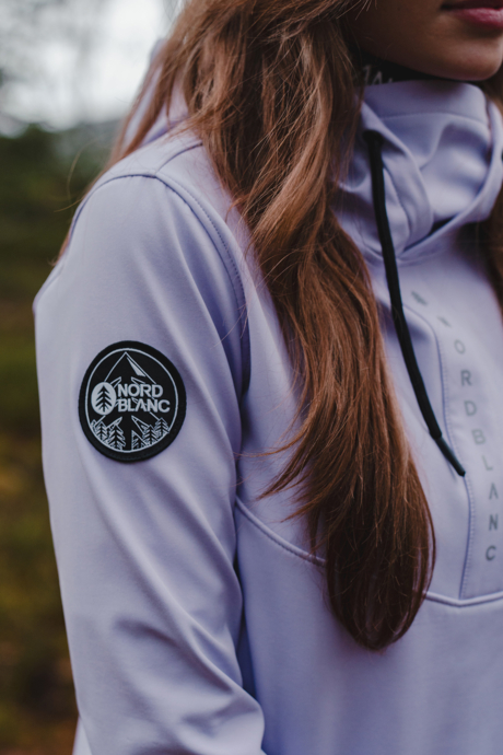 Lila női softshell pulóver EMOTION