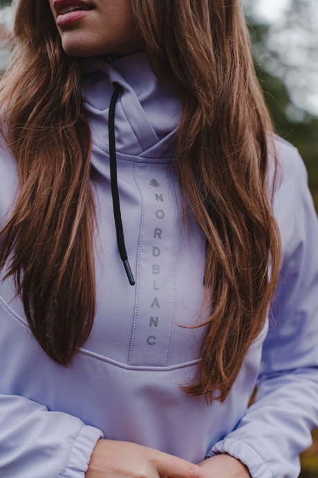 Lila női softshell pulóver EMOTION