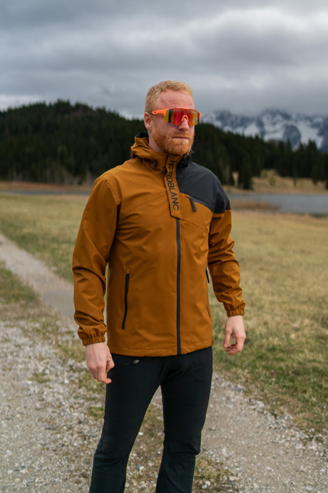Barna férfi vízálló outdoor dzseki/kabát PINE