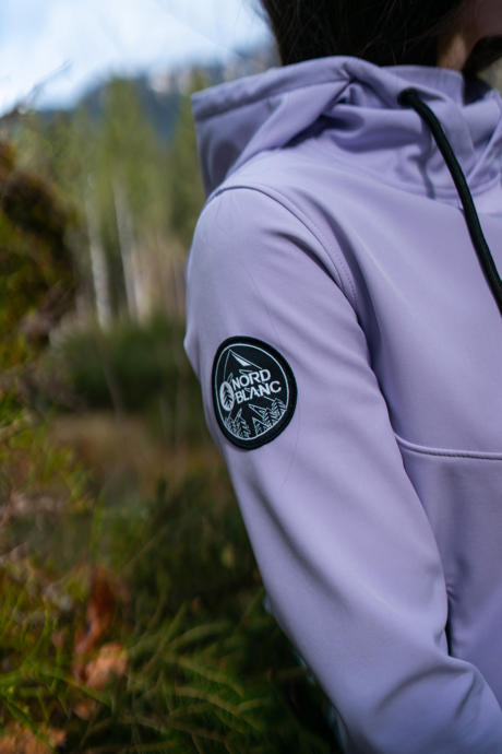 Lila női softshell pulóver EMOTION