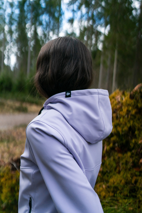 Lila női softshell pulóver EMOTION